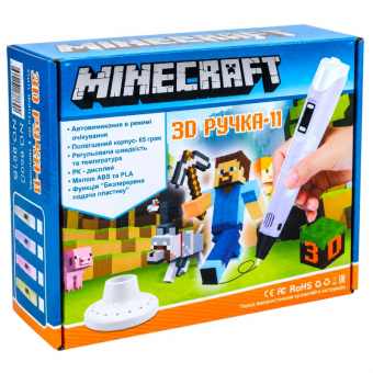 Купить Ручка для моделирования пластиком с LCD дисплеем"Minecraft" оптом